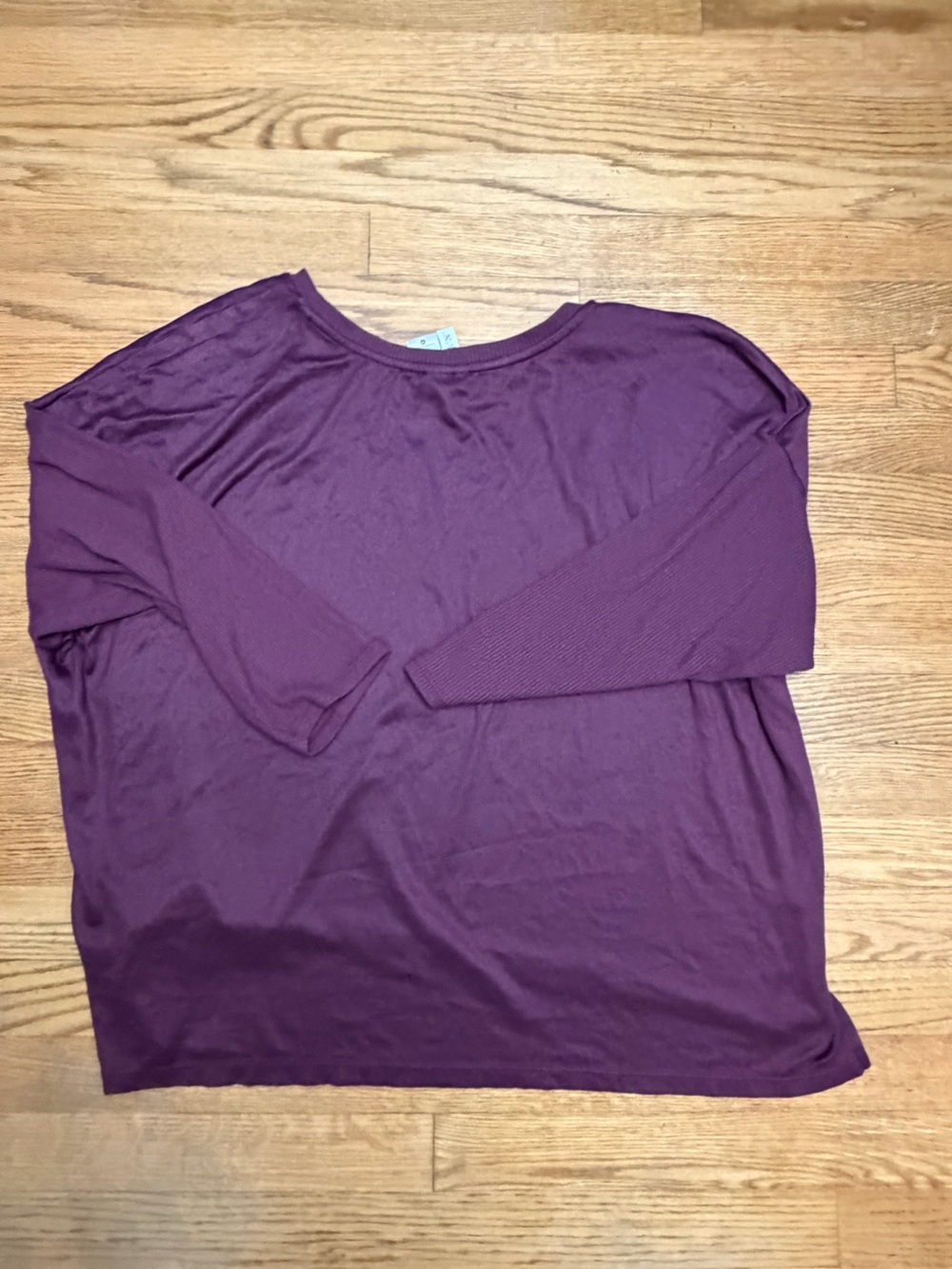 Joyspun Women’s Long Sleeve Lounge Top Size 2X 18W-20W Purple
